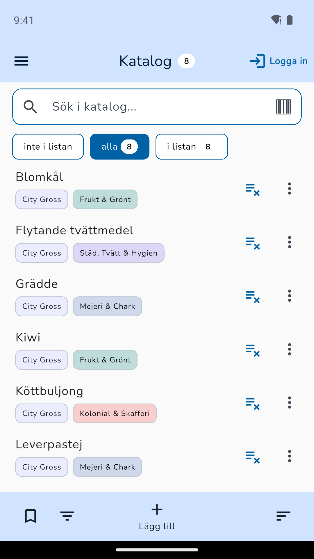 Catalogo prodotti